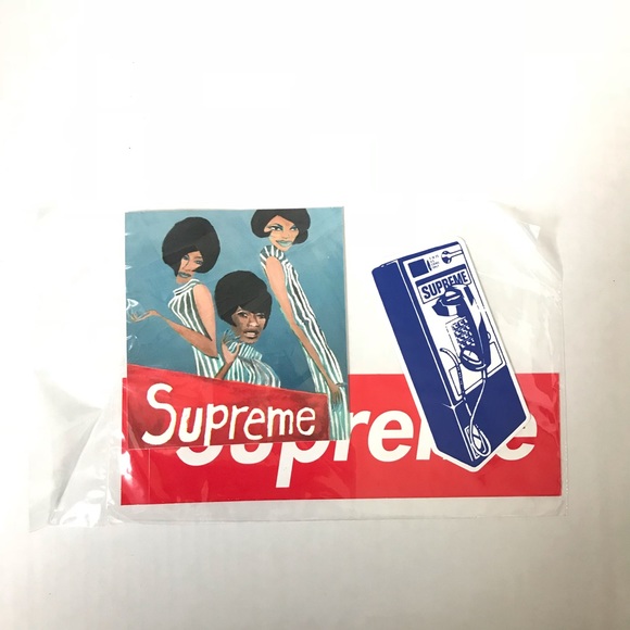 supreme phone stickers